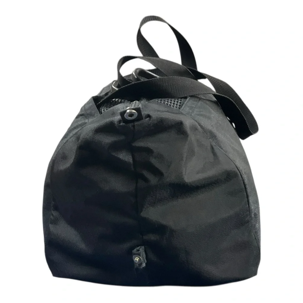 🎒 Vintage L.A. Gear Black Nylon Duffel Gym‎ Bag – 90s Retro Sports Streetwear